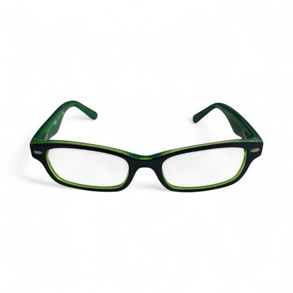 Ray-Ban RB1530 3365 Green Black Clear Frame Kids Eyeglass Frame Loose Arm 49-125 - Picture 1 of 8